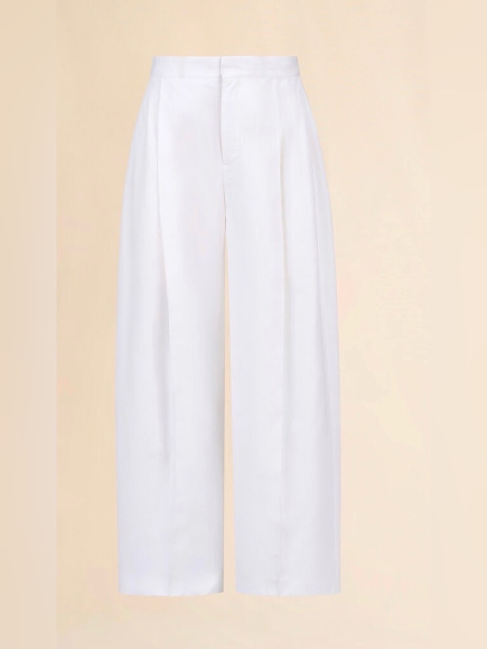 Marni
WHITE POPLIN TROUSERS WITH MAXI PLEATS